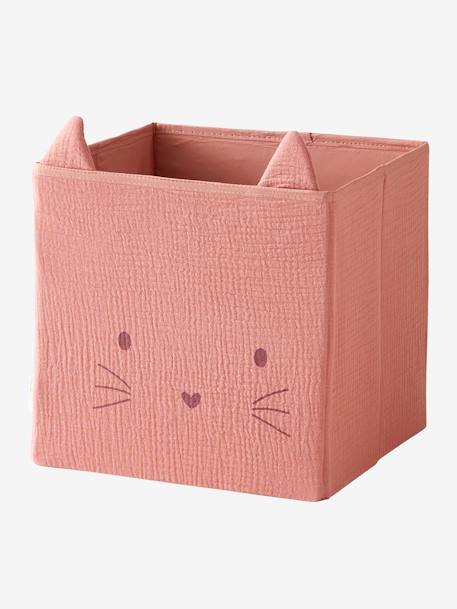 Pack de 2 caja de animales de gasa de algodón lote rosa 