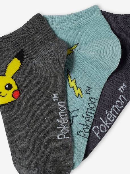 Pack Pokémon® de 3 pares de calcetines cortos verde sauce 