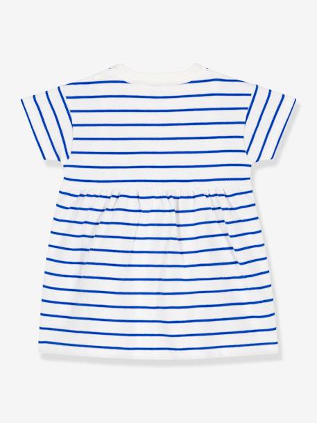 Vestido + body de manga corta PETIT BATEAU blanco 