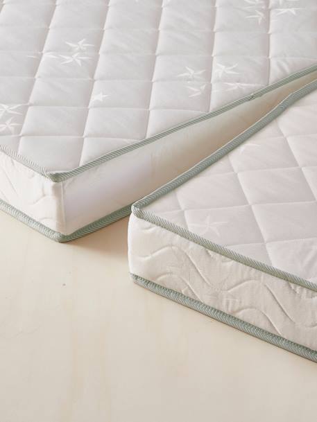 Colchón antiácaros especial cama evolutiva Blanco 