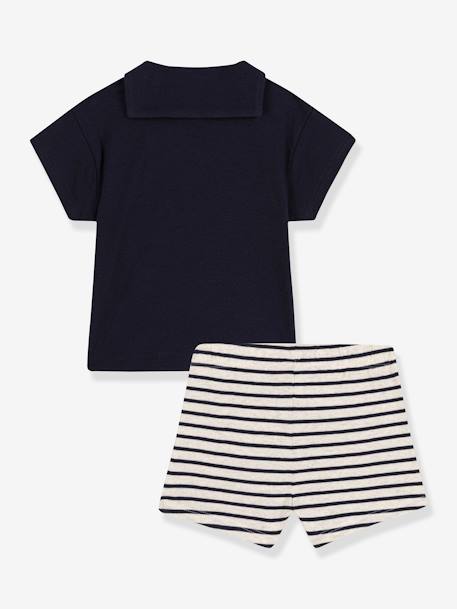 Conjunto de 2 prendas para recién nacido PETIT BATEAU azul 