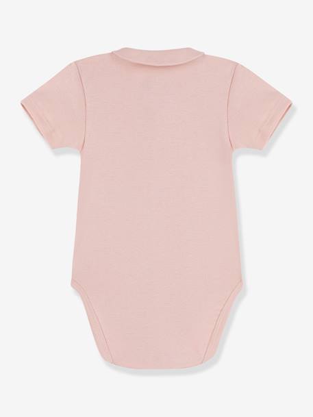 Body de manga corta con cuello PETIT BATEAU rosa 