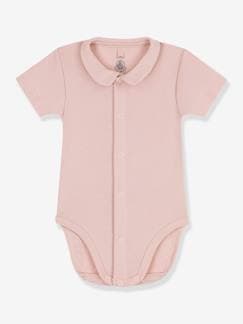 Ecorresponsables-Body de manga corta con cuello PETIT BATEAU