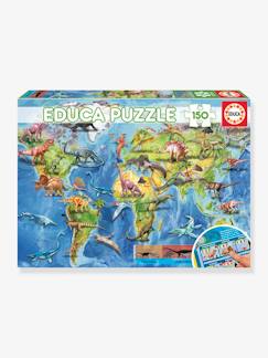 Juguetes-Juegos educativos- Puzzles-Puzzle «Mapamundi de los dinosaurios» - 150 piezas - EDUCA