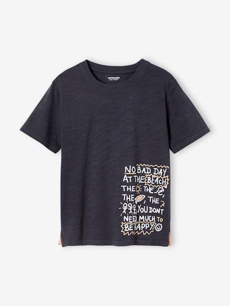 Camiseta con motivo de texto «surf» para niño gris 