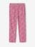 Pantalón pesquero vaporoso con estampado de flores, para niña crudo+rosa+verde 