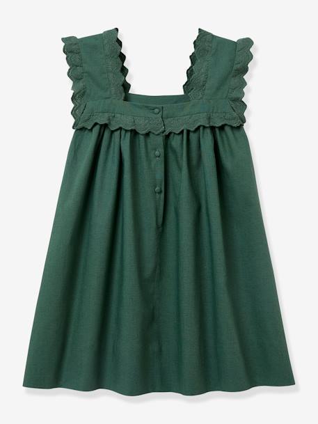 Vestido «Judith» para niña - Cyrillus - Colección para fiestas y ceremonias verde 