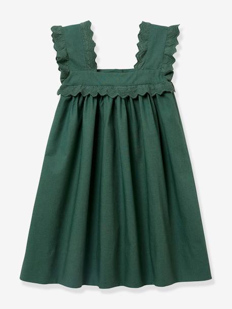 Vestido «Judith» para niña - Cyrillus - Colección para fiestas y ceremonias verde 