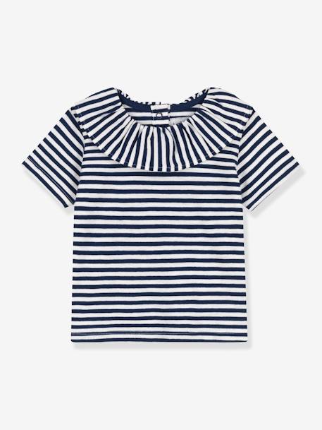 Blusa de manga corta - PETIT BATEAU azul 