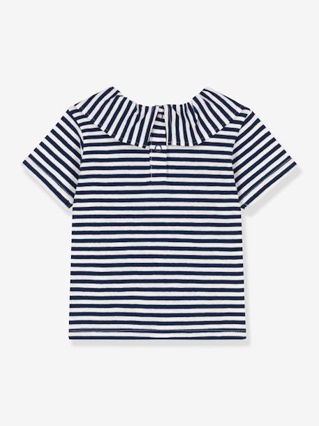 Blusa de manga corta - PETIT BATEAU azul 