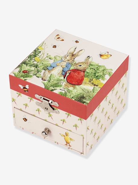 Caja de música - «Peter Rabbit» - TROUSSELIER rojo estampado 