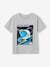 Camiseta de lentejuelas con motivo de astronauta para niño azul marino+gris jaspeado 