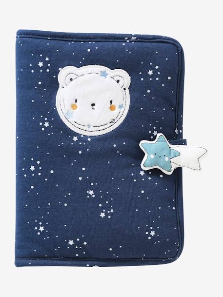 Funda de tarjeta sanitaria azul hielo+BLANCO CLARO ESTAMPADO+BLANCO OSCURO ESTAMPADO 