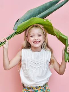 Niña-Camisas y Blusas-Blusa sin mangas con detalles fantasía para niña