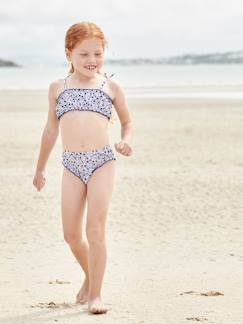 Niña-Bañadores-Bikini con estampado de flores para niña