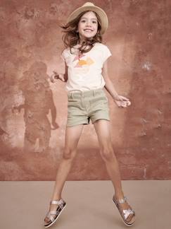 Niña-Shorts y bermudas-Short con bordado de flores irisadas para niña