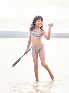 Niña-Bañadores-Bikini con estampado de flores para niña