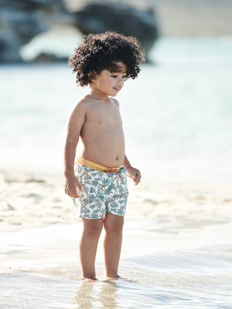 Bañador short con estampado para bebé niño verde 