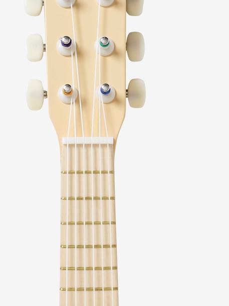 Guitarra de madera FSC® beige+blanco 