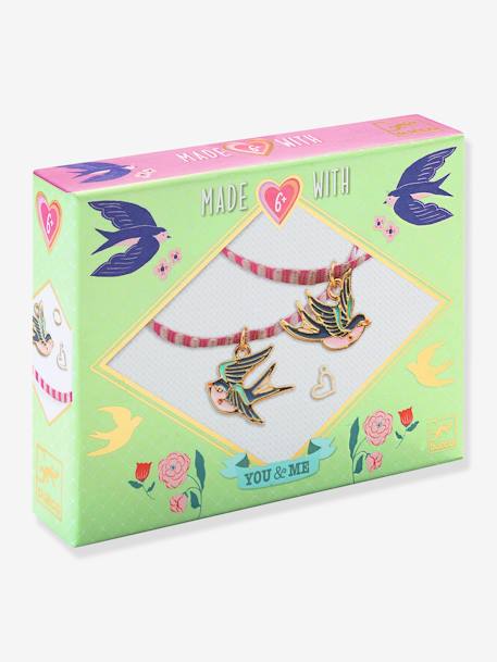 Brazalete «You&Me, cintas y pájaros» - DJECO verde 