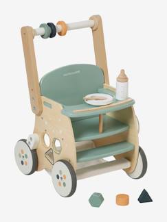 Juguetes-Carrito andador con silla para muñeca de madera FSC®