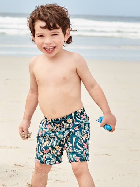 Bañador short con estampado para bebé niño verde 