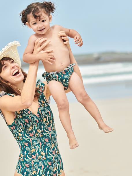 Braguita de bikini con estampado para bebé niña verde 