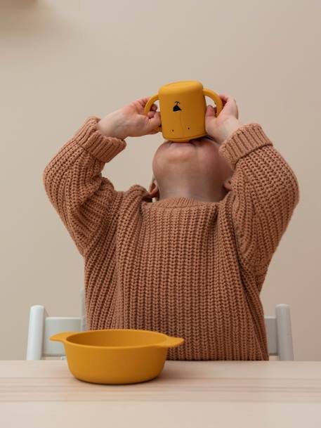 Taza de aprendizaje de silicona - Animal - Trixie amarillo+azul+rosa 