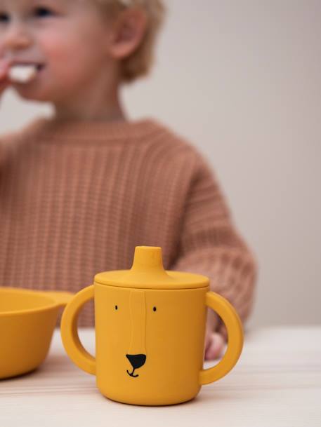 Taza de aprendizaje de silicona - Animal - Trixie amarillo+azul+rosa 