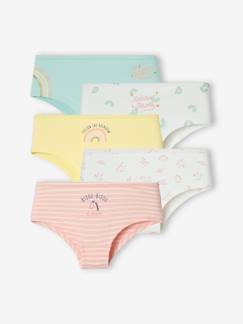 Niña-Pack de 5 shorties para niña