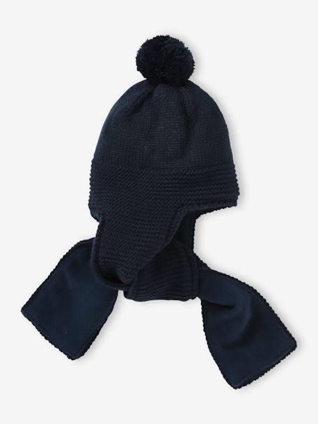 Gorro/bufanda 2 en 1 de punto bobo para bebé