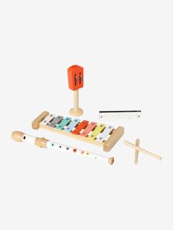 Juguetes- Primera edad-Música-Pack de 4 instrumentos musicales de madera FSC®