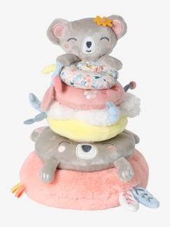 Juguetes- Primera edad-Doudous, peluches y juguetes de tejido-Torre para apilar de tela KOALA