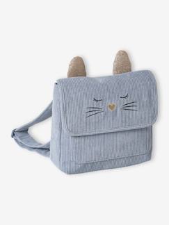 Niña-Accesorios-Mochilas, bolsos-Mochila infantil de pana para preescolar «Gato»