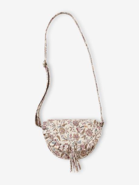 Bolso con estampado de flores para niña beige estampado 