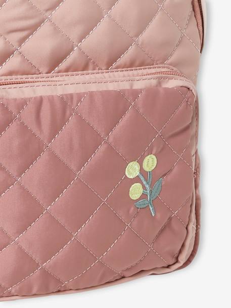 Mochila de preescolar acolchada para niña rosa rosa pálido 