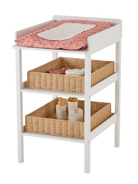 Cesta de organización para mesa cambiador beige 