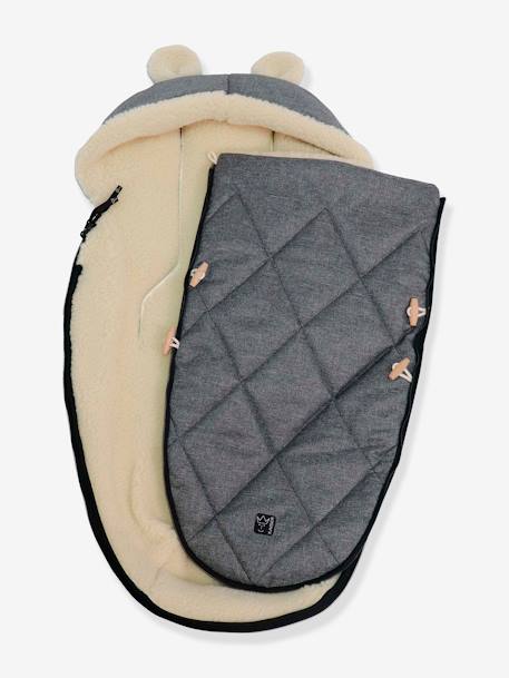 Saco chancelière para silla de paseo XL EARS WOOL KAISER gris+marrón 