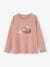 Camiseta con motivo girly y detalles fantasía, niña beige maquillaje+rosa viejo 