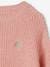 Jersey de punto perlé con dibujo irisado para niña crudo+rosa maquillaje 