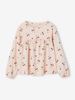 Niña-Camiseta blusa estampada, niña