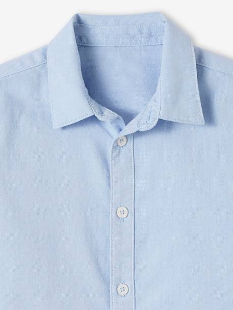 Camisa Oxford para niño azul claro 