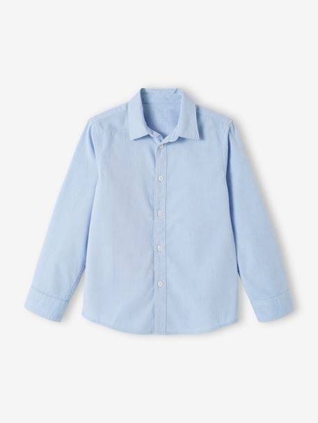 Camisa Oxford para niño azul claro 