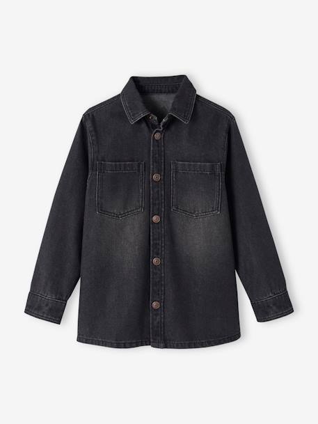 Camisa vaquera para niño denim black+denim bleached+stone 