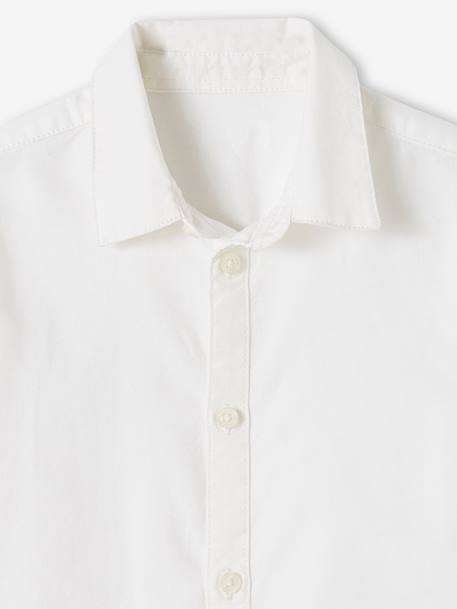 Camisa Oxford para niño azul claro+blanco 