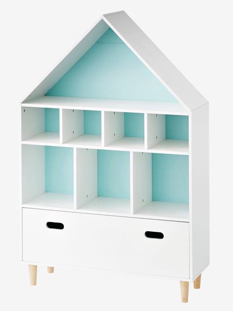 Mueble de organización 'casa' Blanco/azul 