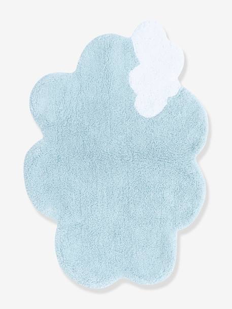 Alfombra de algodón lavable Mini nube en relieve - LORENA CANALS azul claro 