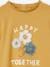 Camiseta con motivo fantasía y detalles de frufrú Oeko-Tex®, para niña amarillo curry+crudo+GRIS OSCURO LISO CON MOTIVOS+ROSA OSCURO LISO CON MOTIVOS+VERDE MEDIO LISO CON MOTIVOS 