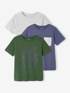 OEKO-TEX®-Niño-Camisetas y polos-Camisetas-Pack de 3 camisetas surtidas de manga corta, para niño