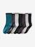 Pack de 7 pares de calcetines, para niño chocolate+gris+verde 